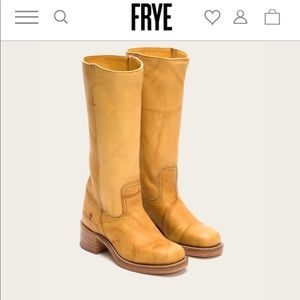 Frye NWT Campus 14L Boots Brand New Size 7 Banana